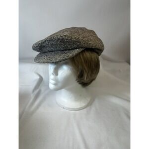 Vintage TOTES Rain Rolls Right Off Newsboy HAT Cabbie CAP Size L  made in USA‎